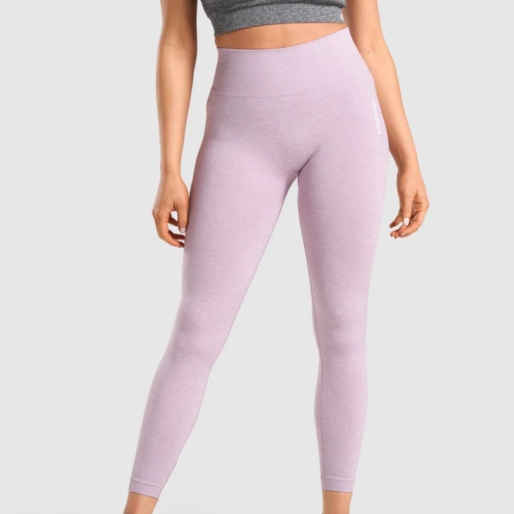 Gymshark Adapt Marl Seamless Leggings - Light Purple